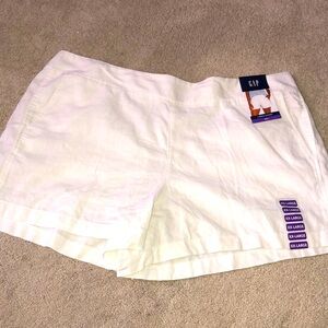 Gap Women’s Linen Shorts Sz‎ XXL Bright White NWT